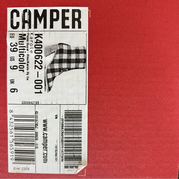 Camper Karol Bootie Bright Blue Houndsooth - Picture 13 of 16